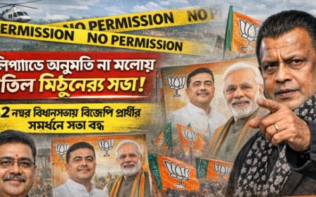 হেলিপ্যাডের পারমিশন না মিলায় হরিরামপুরে মিঠুন চক্রবর্তীর সভা বাতিল!