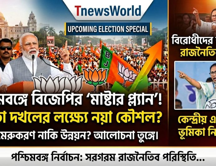 পশ্চিমবঙ্গকে ঘিরে বিজেপির নির্বাচনী কৌশল নিয়ে বিতর্ক