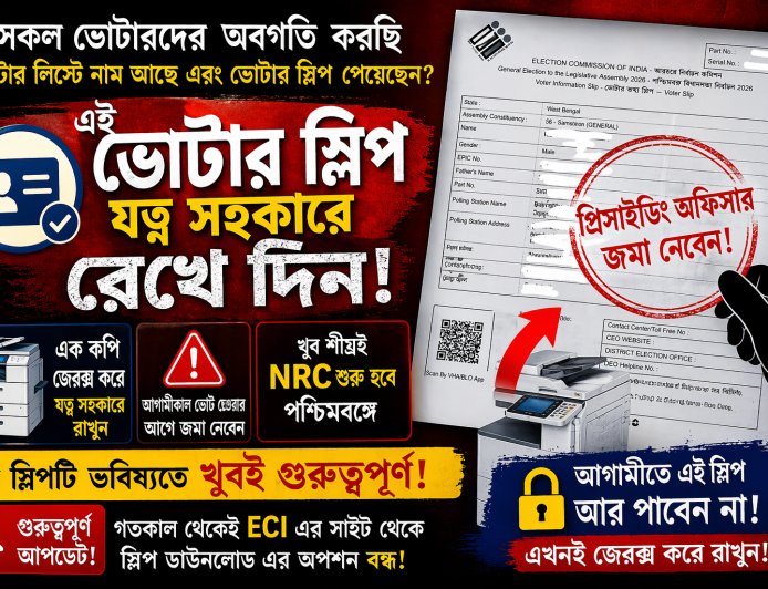 NRC আসছে? এই স্লিপ রাখতেই হবে! বড় আপডেট!