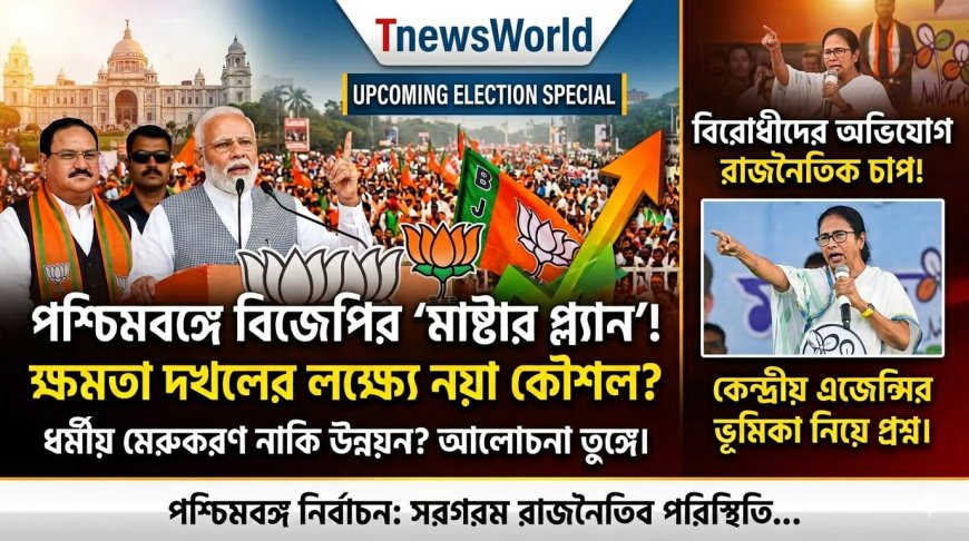 পশ্চিমবঙ্গকে ঘিরে বিজেপির নির্বাচনী কৌশল নিয়ে বিতর্ক