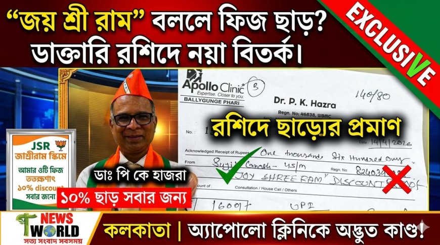 চেম্বারে এসে ‘জয় শ্রী রাম’ বললেই মিলবে ৫০০ টাকা ডিসকাউন্ট!