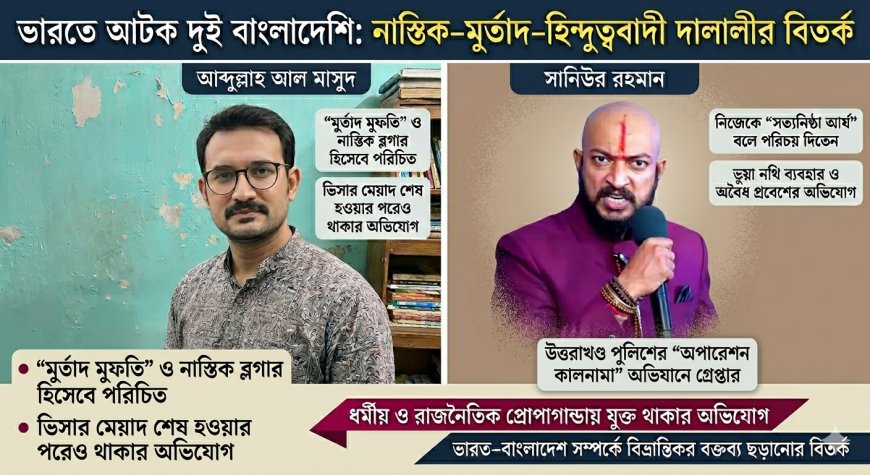 ভারতজুড়ে তৎপরতা, গ্রেফতার দুই বাংলাদেশি নাগরিক