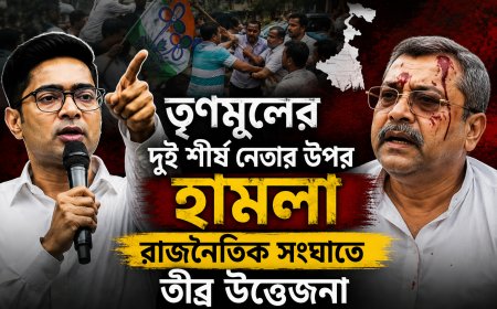 তৃণমূলের দুই শীর্ষ নেতার উপর হামলা, রাজনৈতিক সংঘাতে তীব্র উত্তেজনা
