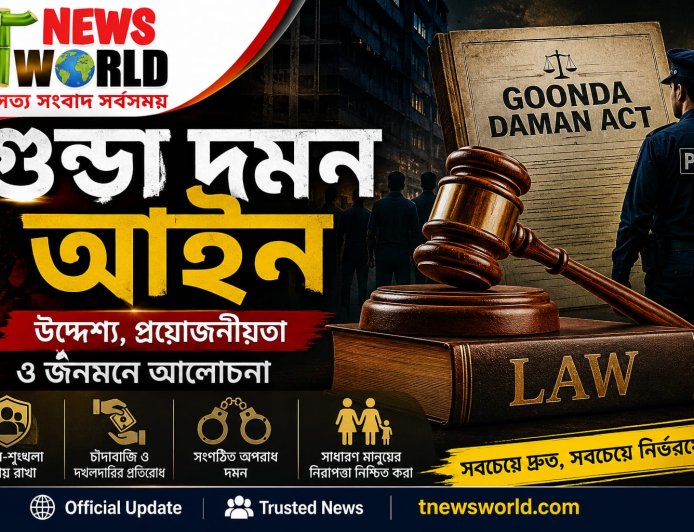 গুন্ডা দমন আইন: উদ্দেশ্য, প্রয়োজনীয়তা ও জনমনে আলোচনা