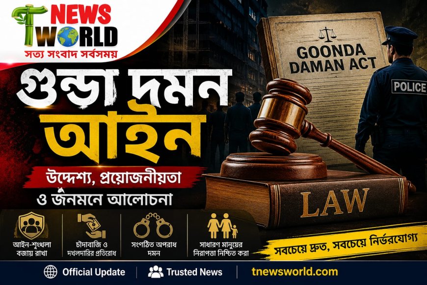 গুন্ডা দমন আইন: উদ্দেশ্য, প্রয়োজনীয়তা ও জনমনে আলোচনা