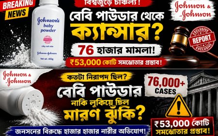 বেবি পাউডার থেকে ক্যান্সার? ৭৬ হাজার মামলার চাপে ৫.৫ বিলিয়ন ডলারের সমঝোতার পথে Johnson & Johnson