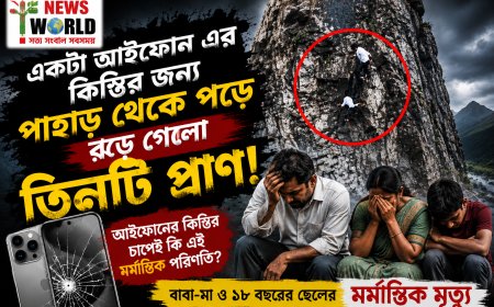 একটা আইফোন এর কিস্তির জন্য পাহাড় থেকে পড়ে ঝড়ে গেলো তিনটি প্রাণ