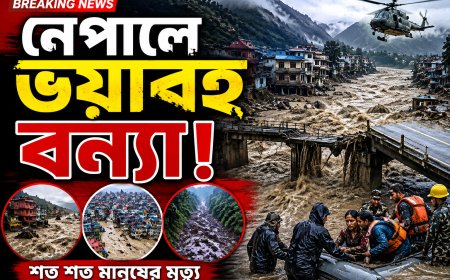 নেপালে ভয়াবহ বন্যা! শত শত মানুষের মৃত্যু