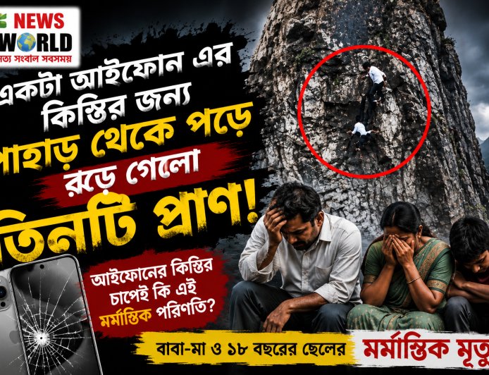 একটা আইফোন এর কিস্তির জন্য পাহাড় থেকে পড়ে ঝড়ে গেলো তিনটি প্রাণ